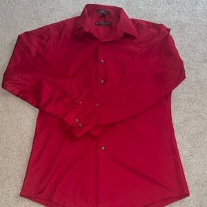 Geoffrey Beene Red Button Down Shirt